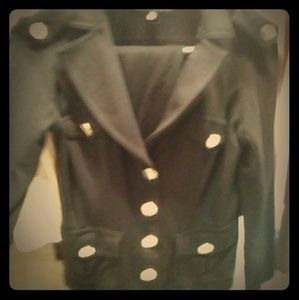Black pants suit